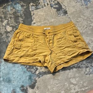 Maurices Mustard Yellow Casual Shorts